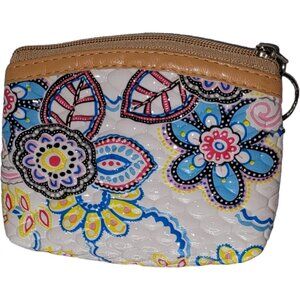 Coin pouch with unique flower print